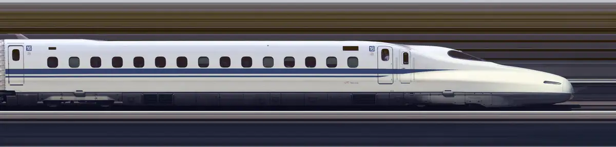 A Shinkansen N700A series train