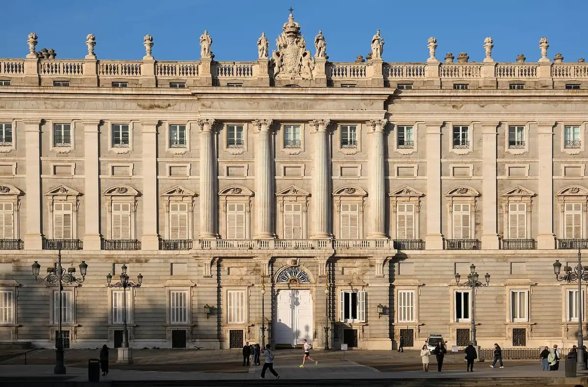 East facade of the Royal Palace of Madrid