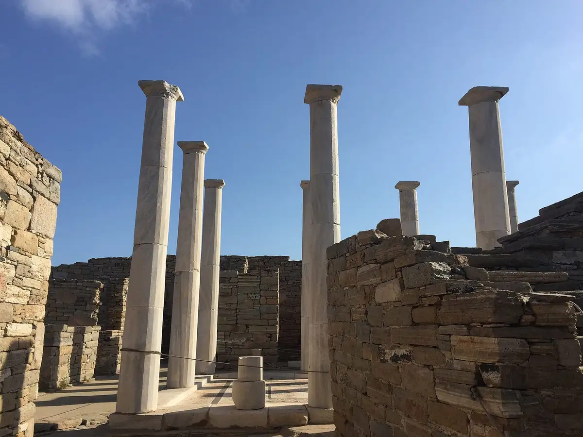 Ruins on Delos island near Mykonos