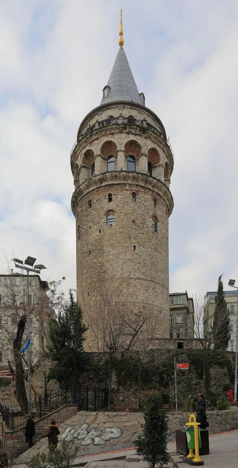 The stone Galata Tower rising above the rooftops of Beyoglu