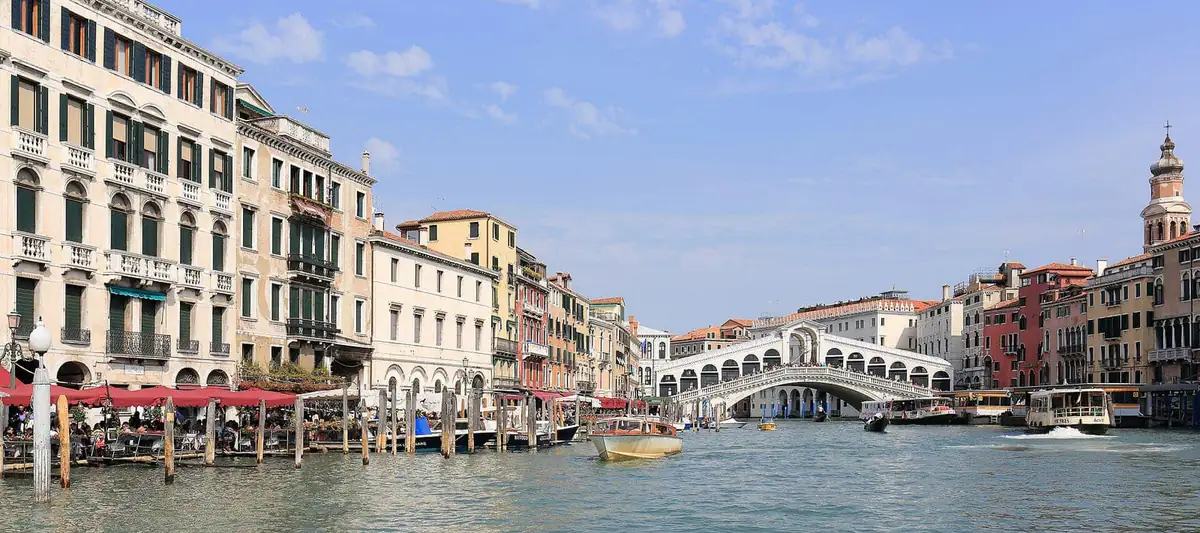 The Rialto Bridge over the Grand Canal in Venice